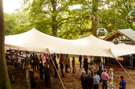 Beige Stretch Tent Woodland